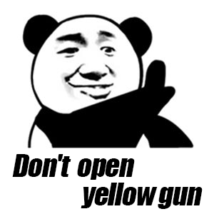 Don't open yellow gun